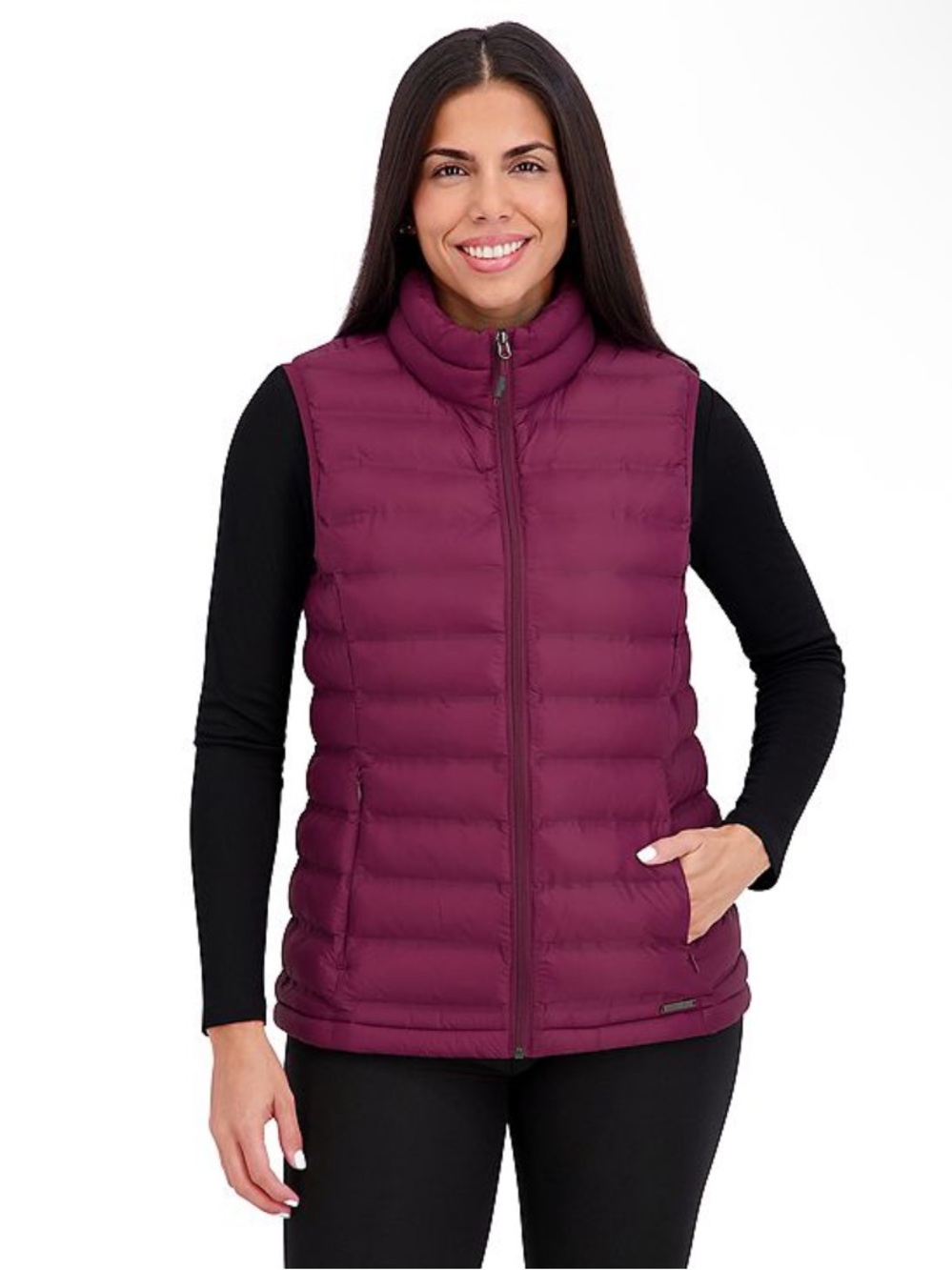 ZeroXposur Burgundy Puffer Vest NWT